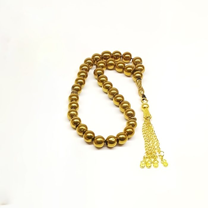 Natural Golden Hematite Prayer Beads