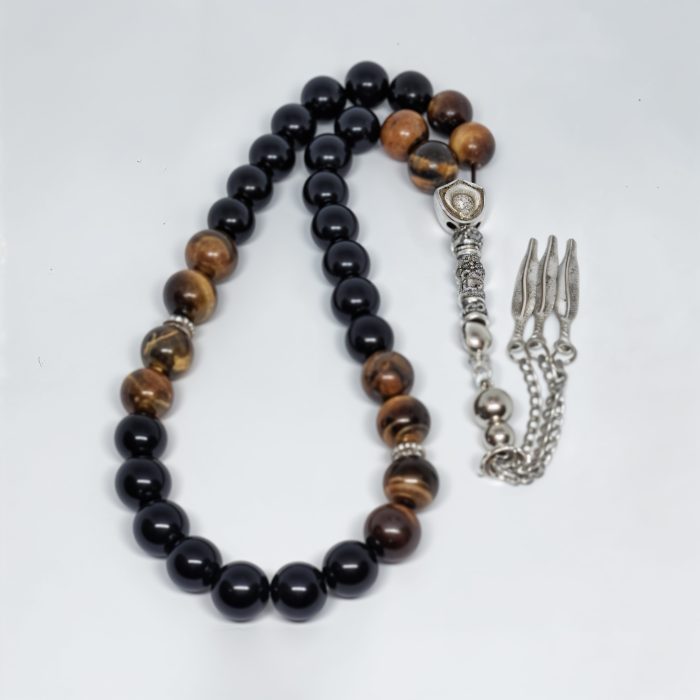 Black Agate and Tiger’s Eye Prayer Beads