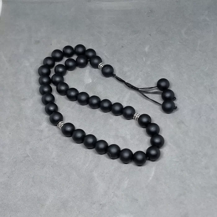 مسباح من العقيق الاسود المط
